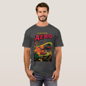 CAPTAIN AERO Cool  Pulp Magazine T-Shirt (Voorkant volledig)
