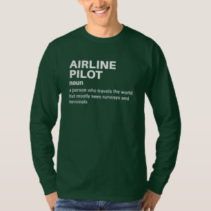 Captain Airline Pilot - Grappige definitie T-shirt