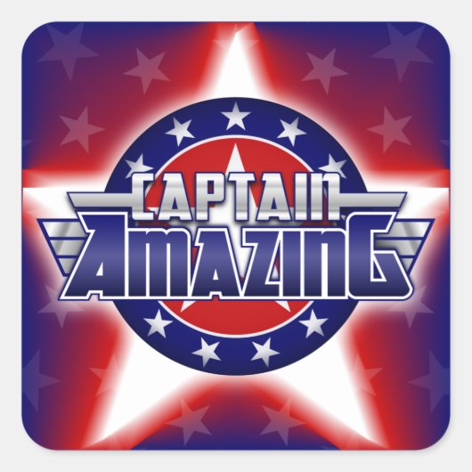 Captain Amazing Sticker (Voorkant)