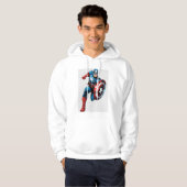 Captain america hoodie (Voorkant volledig)