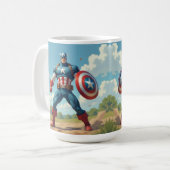 Captain America mok (Voorkant links)