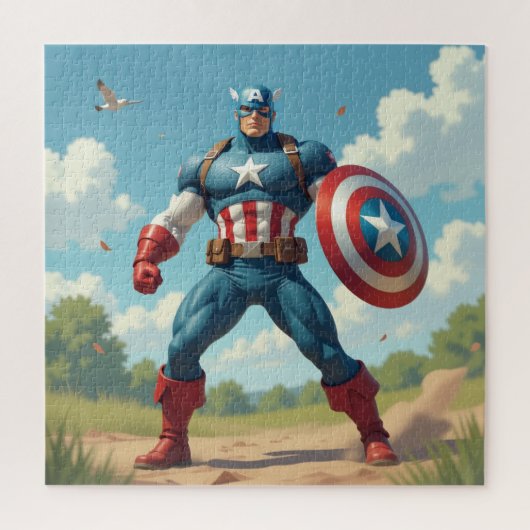 Captain America Puzzel (Verticaal)