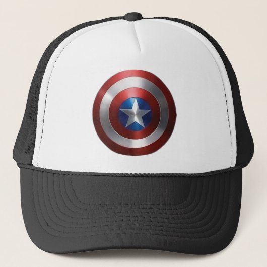 Captain america Schild dop Trucker Pet (Voorkant)