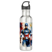 Captain America Shield Waterfles - Heroic Hydr Waterfles (Voorkant)
