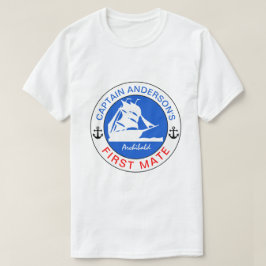 Captain Anderson's First Mate grappig aanpasbaar T-shirt