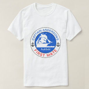 Captain Anderson's First Mate grappig aanpasbaar T-shirt