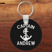 Captain Andrew Boating Boat Yacht Ship Anchor  Sleutelhanger (Voorkant)