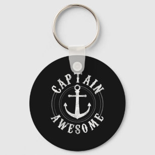 Captain Awesome - Varend Zeilen Anker Zeevaart Sleutelhanger