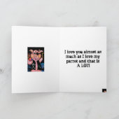 Captain Bacon, Pirate Pig & His Parrot - I love yo Kaart (Binnen)
