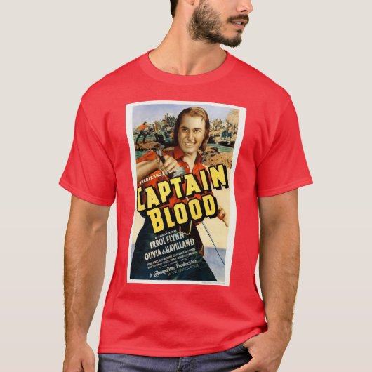 Captain Blood 1935 Overgroot T-shirt (Voorkant)
