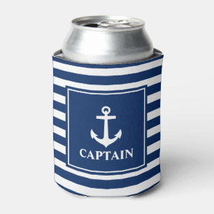 Captain Blue Stripes Anker Blikjeskoeler