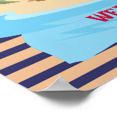 Captain Boy Pirate Ship Welkom Verjaardagsfeest Poster (Hoek)