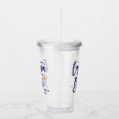 Captain Bruid Nautical Bachelorette-feestje  Acryl Drinkbeker (Rechts)