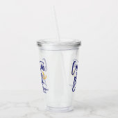 Captain Bruid Nautical Bachelorette-feestje  Acryl Drinkbeker (Links)