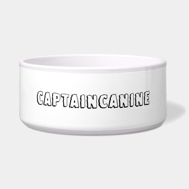 CAPTAIN CANINE DOG BOWL VOERBAKJE (Voorkant)