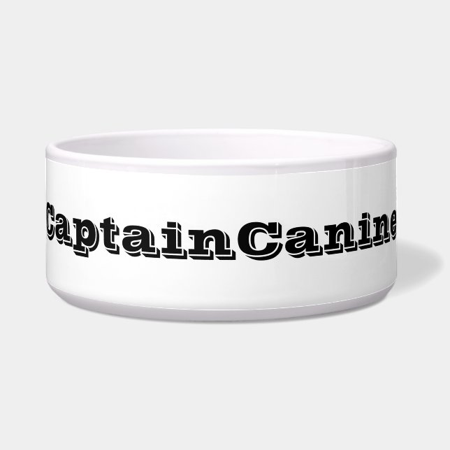 CAPTAIN CANINE DOG BOWL VOERBAKJE (Voorkant)