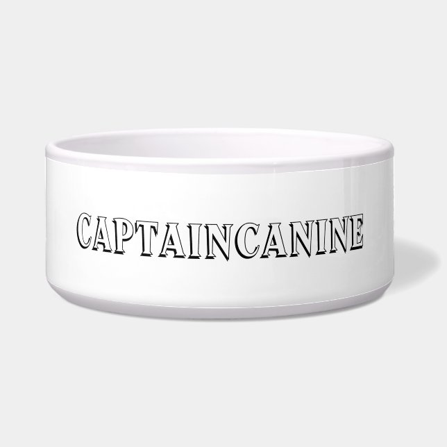 CAPTAIN CANINE DOG BOWL VOERBAKJE (Voorkant)