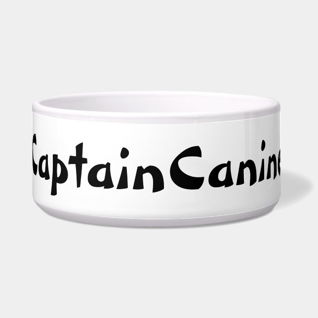 CAPTAIN CANINE DOG BOWL VOERBAKJE (Voorkant)