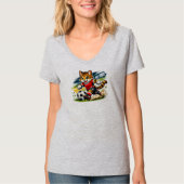 Captain Cat: De Voetbalsprint T-shirt (Voorkant)
