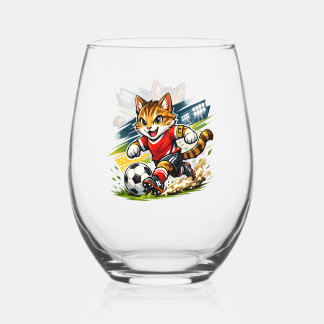 Captain Cat: De Voetbalsprint Wijnglas Zonder Voet