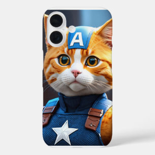 Captain Cat iPhone 16 Hoesje