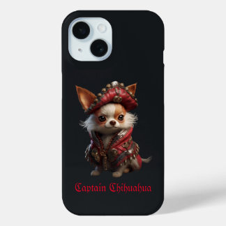 Captain Chihuahua iPhone 15 Case