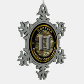 Captain Company Commander Tin Sneeuwvlok Ornament (Links)