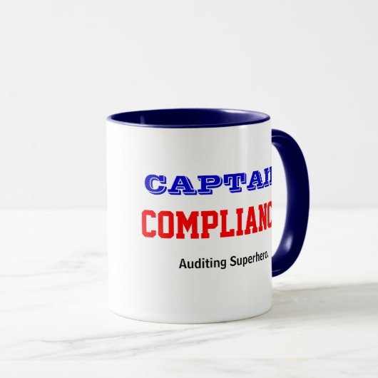 Captain Compliance | Auditing Superhero Auditor Mok (Voorkant rechts)