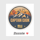 Captain Cook, Hawaï Sticker (Vel)