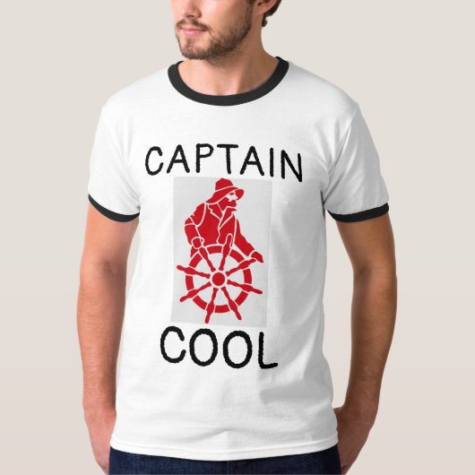 CAPTAIN COOL, T-Shirts VAN MANNEN (Voorkant)