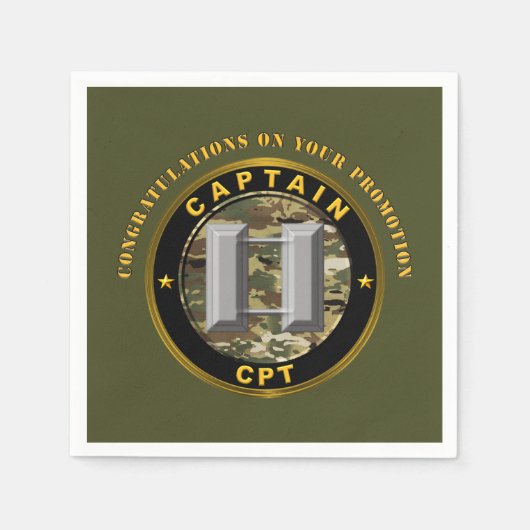 Captain CPT Promotie Servet (Voorkant)