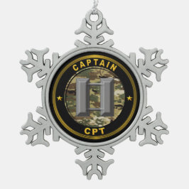 Captain CPT Tin Sneeuwvlok Ornament