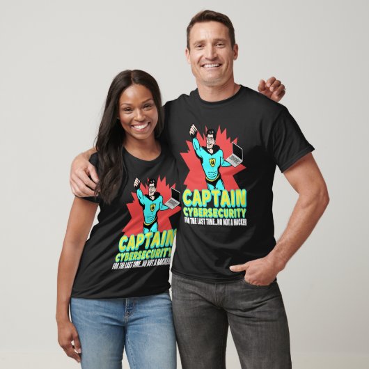 Captain Cybersecurity Cybersecurity Security Hacke T-shirt (Unisex)