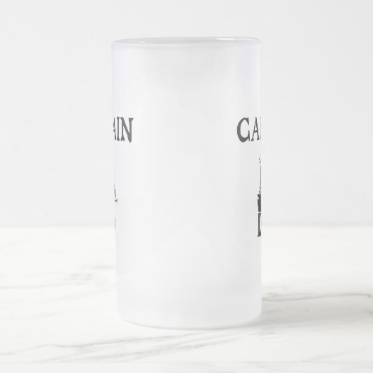 Captain Dad Frosted Glass Mok (Center)