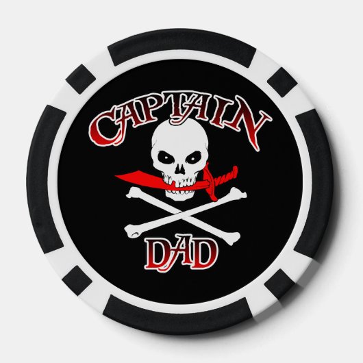 Captain Dad Poker Chips (Achterkant)