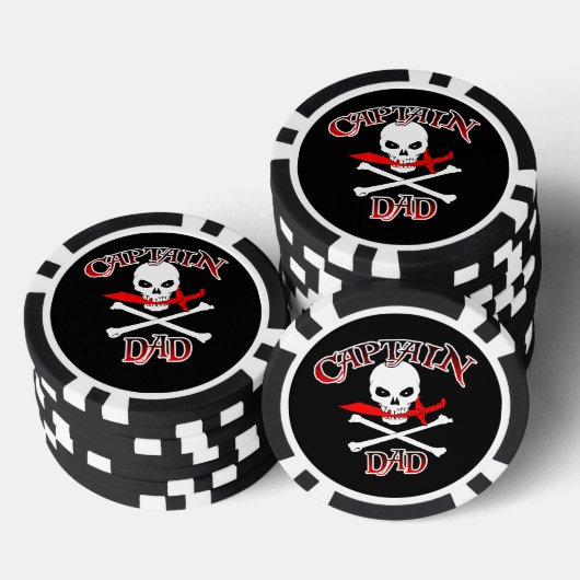 Captain Dad Poker Chips (Opstapeling)