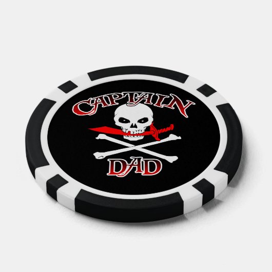 Captain Dad Poker Chips (Enkel)