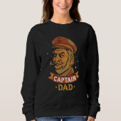 Captain Dad Ship Boat Owner Skipper Father Daddy P Trui (Voorkant)