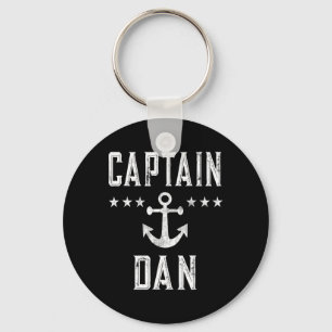 Captain Dan gepersonaliseerde voornaam Boatin Sleutelhanger
