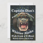 Captain Dan's Pagan Fishing Charters Whittier AK Kaart (Voorkant)
