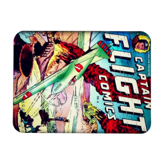 Captain Flight  Gouden Eeuw Stripboek Magneet (Horizontaal)