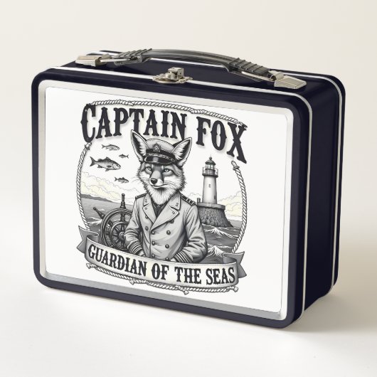 Captain Fox Guardian of Seas Nautical Design (Voorkant)