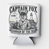 Captain Fox Guardian of Seas Nautical Design Blikjeskoeler (Voorkant)