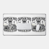 Captain Fox Guardian of Seas Nautical Design Bureaumat (Keyboard & Muis)