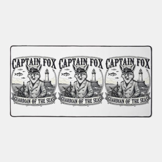 Captain Fox Guardian of Seas Nautical Design Bureaumat (Voorkant)