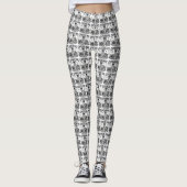 Captain Fox Guardian of Seas Nautical Design Leggings (Voorkant)