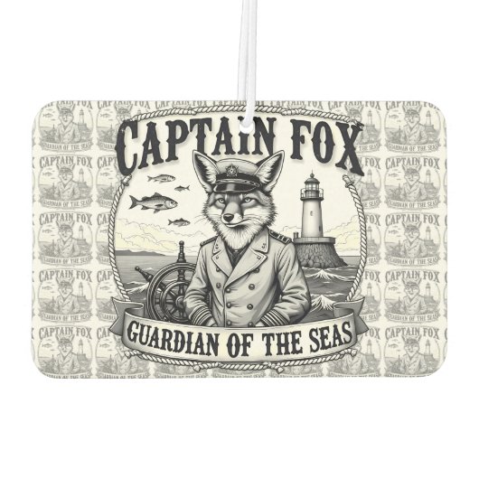 Captain Fox Guardian of Seas Nautical Design Luchtverfrisser (Achterkant)