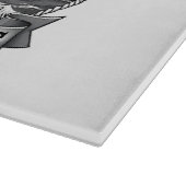 Captain Fox Guardian of Seas Nautical Design Snijplank (Hoek)