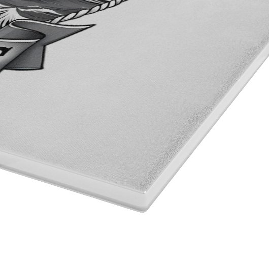 Captain Fox Guardian of Seas Nautical Design Snijplank (Hoek)