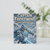 Captain Frostwing Feestdagenkaart (Staand voorkant)